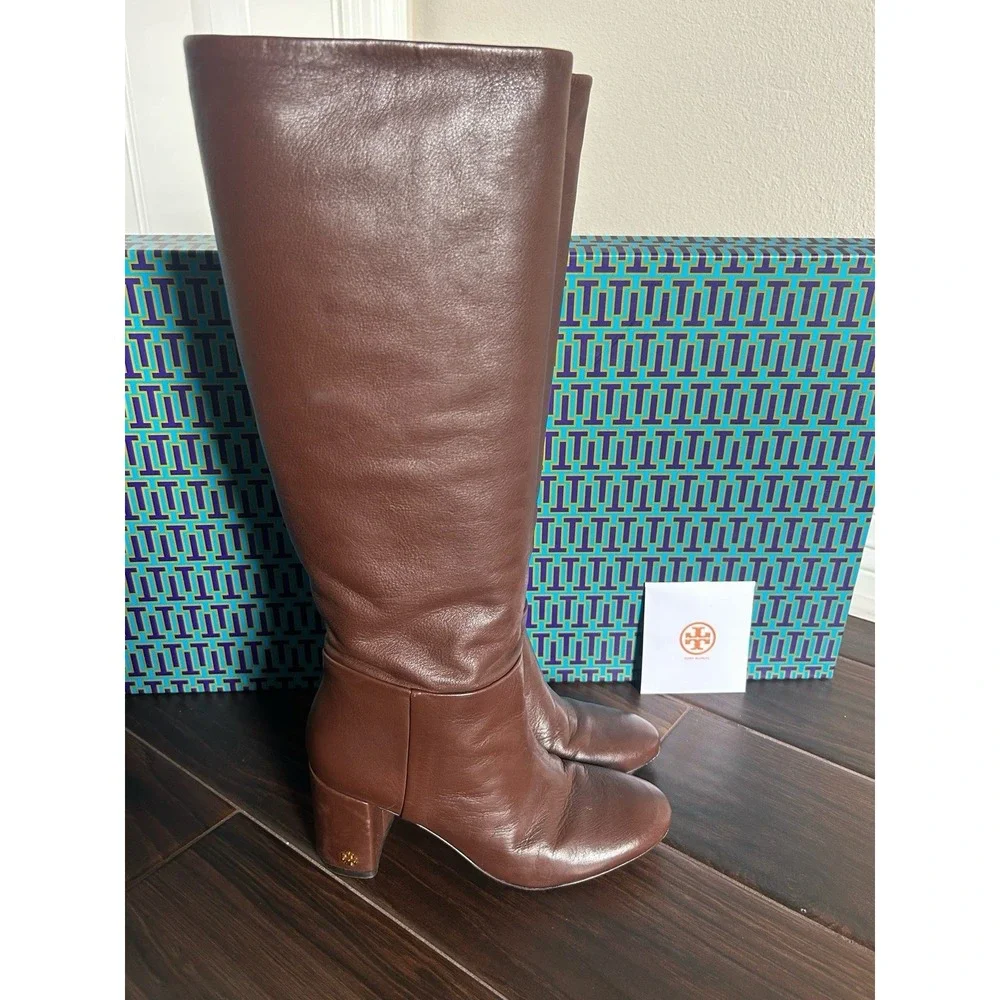TORY BURCH Brooke slouchy‎ Boots 75mm Size 6.5